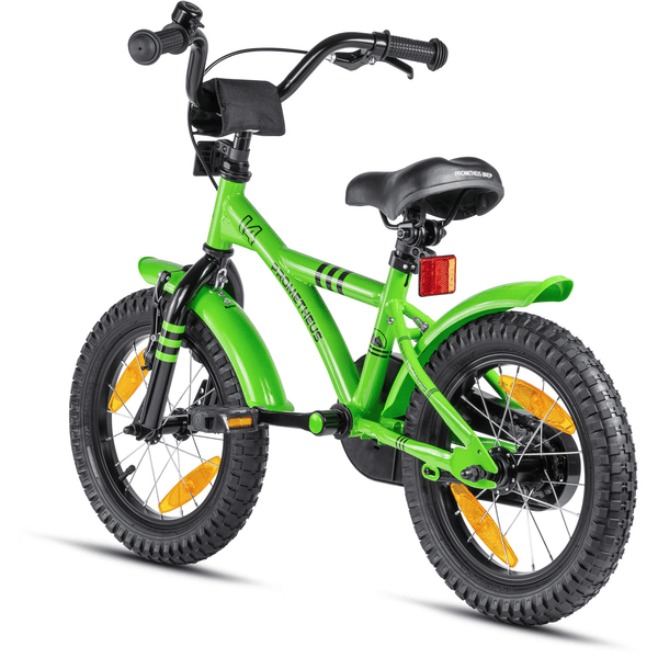 PROMETHEUS BICYCLES® Vélo enfant HAWK 14 pouces, vert/noir