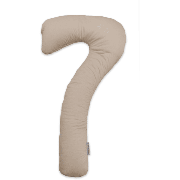 THERALINE Housse pour coussin grossesse latéral my7 cappuccino collection bambou