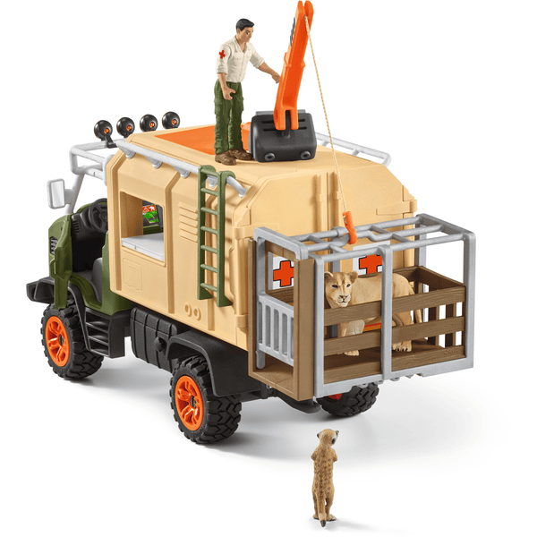 schleich® Figurine gros camion sauvetage d'animaux 42475