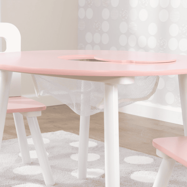 Table et 2 Chaises pour Enfant - Blanc & Naturel KidKraft - Clément