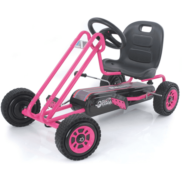 hauck Kart à pédales enfant Lightning Pink