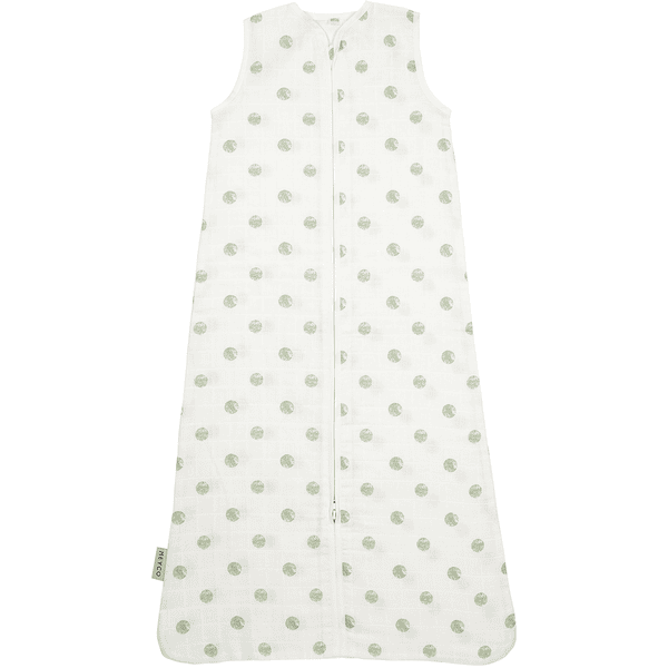 MEYCO Dot blød muslin-sovepose green 