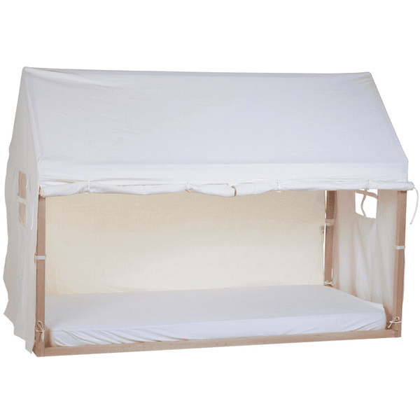 CHILDHOME Toile pour lit cabane blanc 90x200 cm