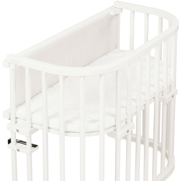 babybay Cotton Grillebeskyttelse Organisk Royal for låsbart gitter alle modeller beige glitterprikker gull