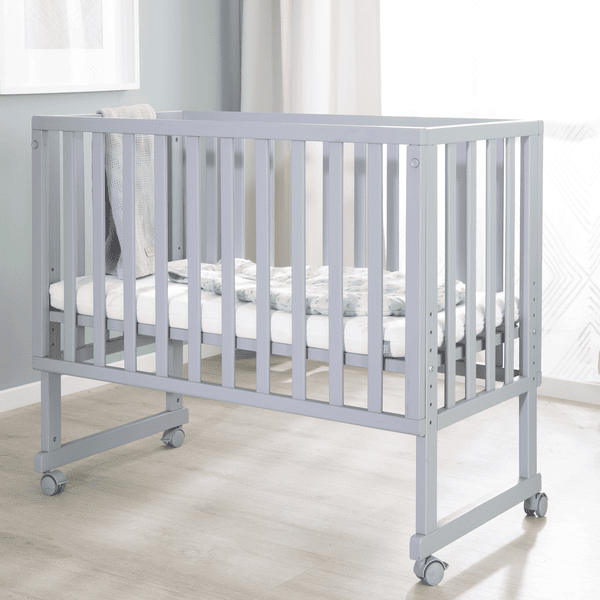 roba Lettino co-sleeping con sponda di protezione safe asleep® 3 in 1, con  materasso, taupe 