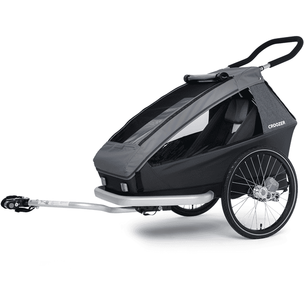 CROOZER Kinderfahrradanhänger Kid Keeke 1 Mountain grey