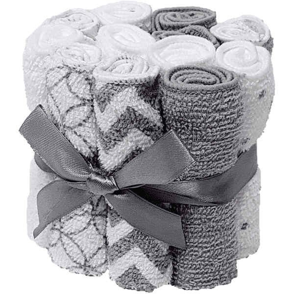 HÜTTE &   CO-vaskekluter 12-pack grå