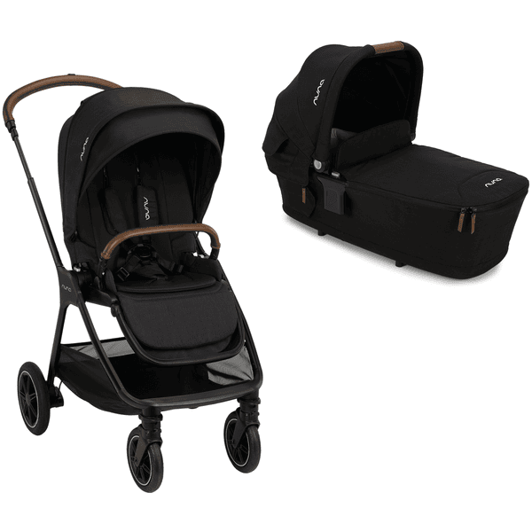 Nuna Kinderwagen Set Triv next inklusive Babywanne faltbar Lytl next Caviar