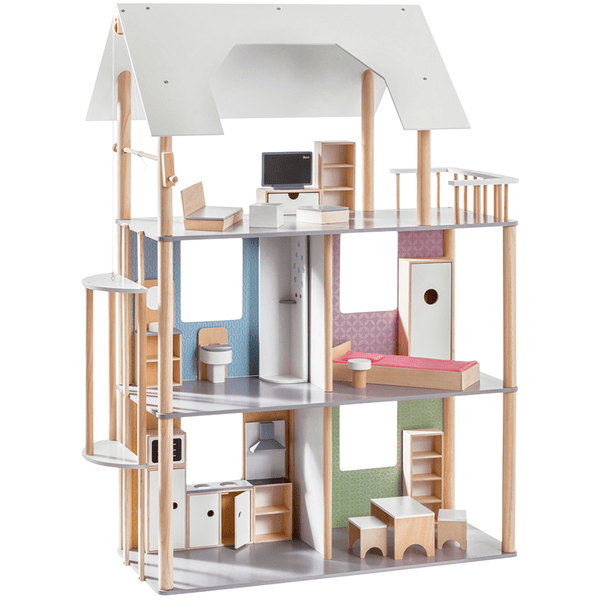 Maison pour cheap barbie en bois