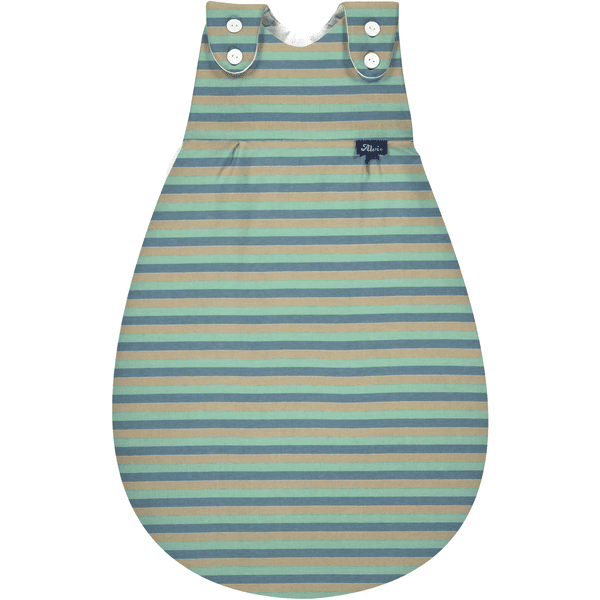 Alvi® Baby-Mäxchen® Ulkopussi Jersey Cornstripe vihreä