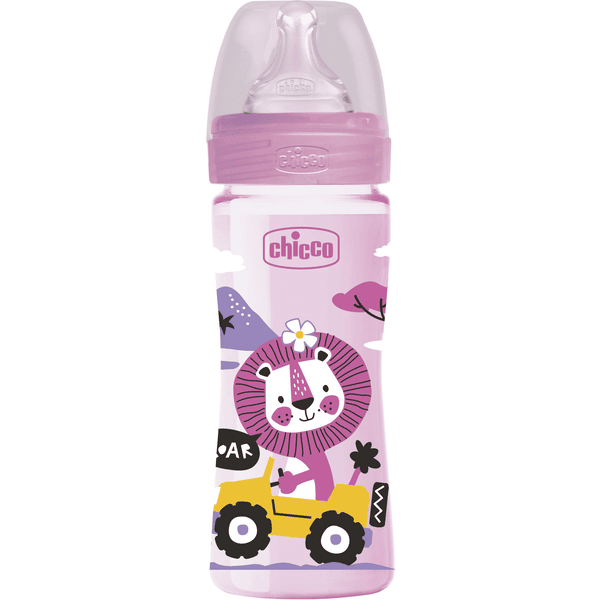 Chicco - Biberon Benessere Boy CuoreLove 250ml Flusso Medio 2m+ – Iperbimbo