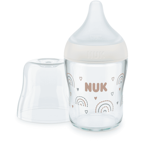 NUK Skleněná láhev Perfect Match 120 ml duhově bílá