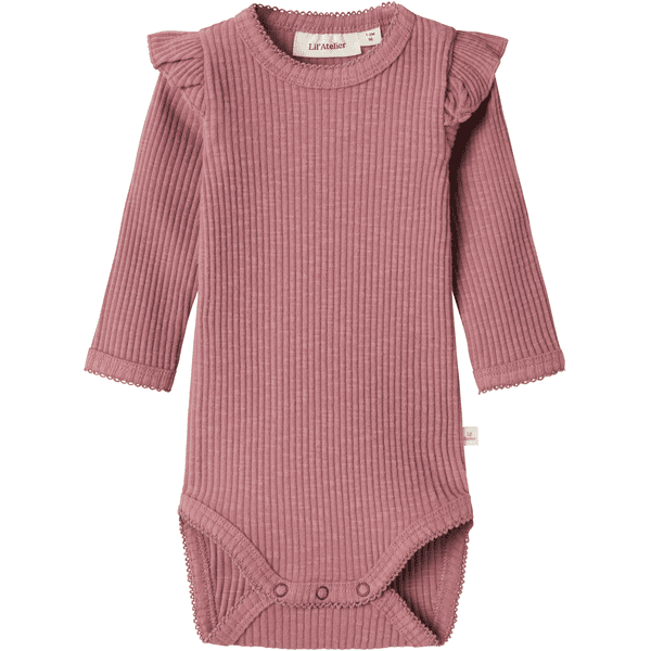 Lil'Atelier Langarmbody Nbfraja Nostalgia Rose