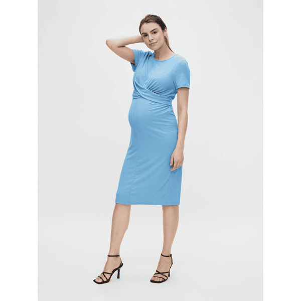 Vestido azul de online maternidad