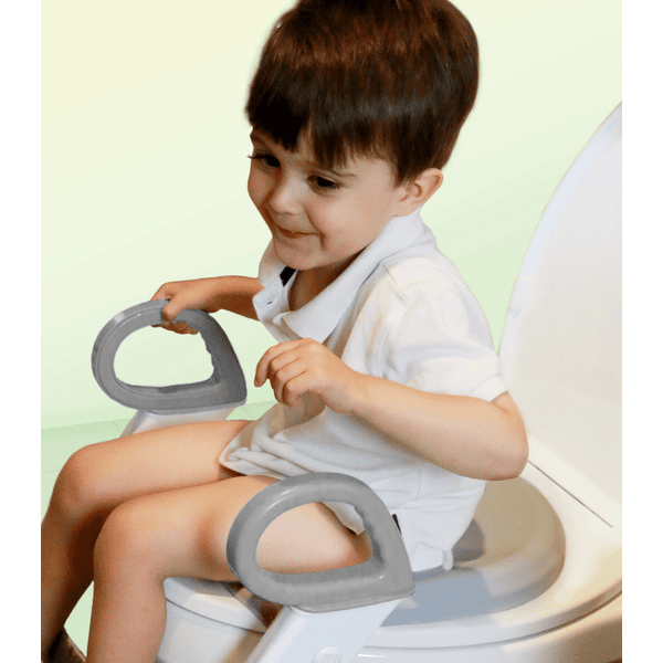 Kidsbo Réducteur de toilettes enfant blanc gris