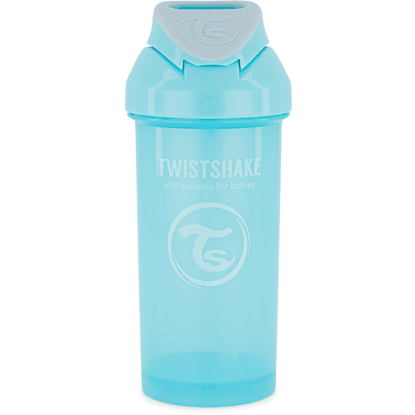 TWIST SHAKE  Bottiglia di paglia Coppa di paglia 360 ml 12+ mesi blu pastello