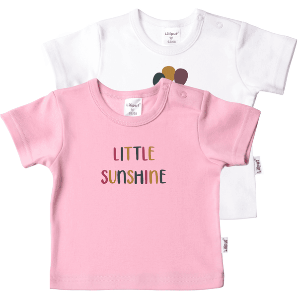 Sunshine T-Shirt Little Pack im rosa-weiss Liliput 2er