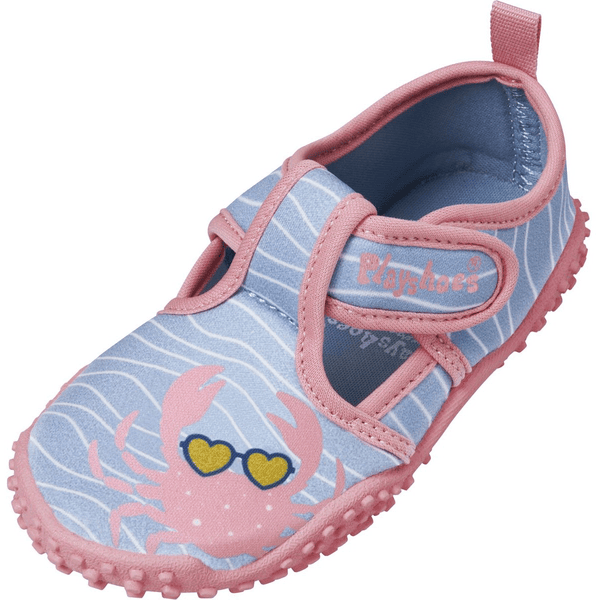 Playshoes Scarpette da mare, Granchio blu rosa