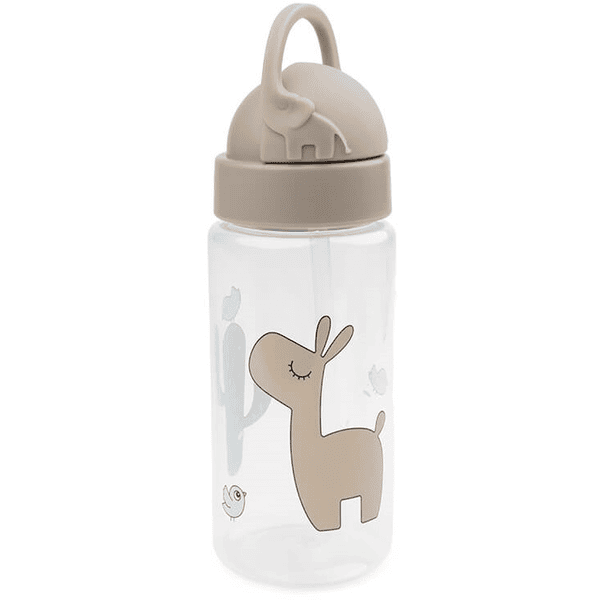 Done by Deer™ Trinkflasche mit Strohhalm Lalee Sand