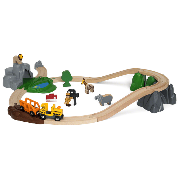 BRIO® WORLD Großes BRIO Bahn Safari Set