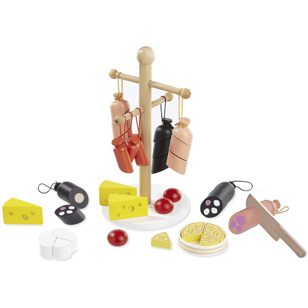 howa® Kit accessoires saucisses fromages pour marchande enfant bois