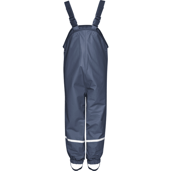 PLAYSHOES Pantalones de lluvia con forro polar – azul marino