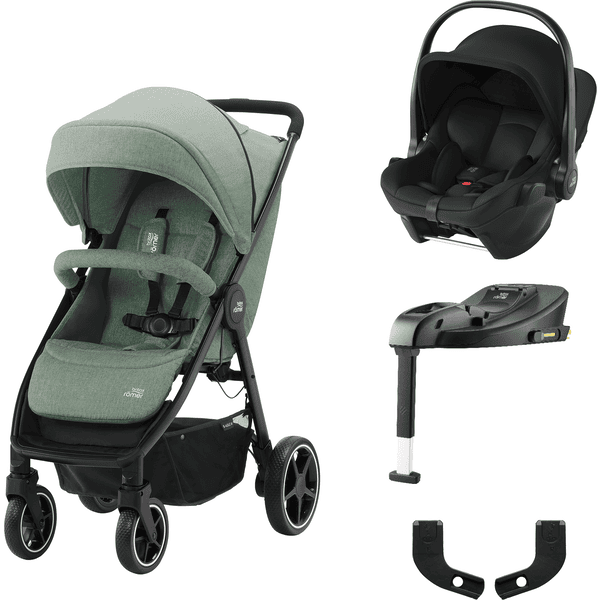 Britax Römer  Buggy B-Agile M Jade Green inclusief baby-autostoeltje Baby-Safe Core i-Size Space Black plus base station Core en Adapter 
