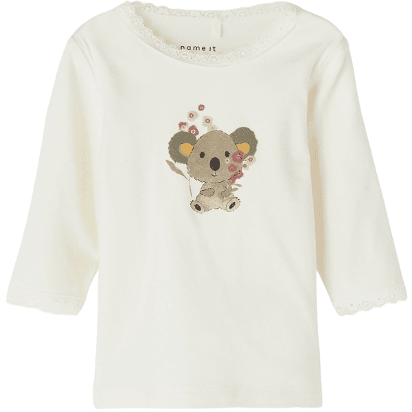 name it T-shirt enfant manches longues Nbftina Whisper White