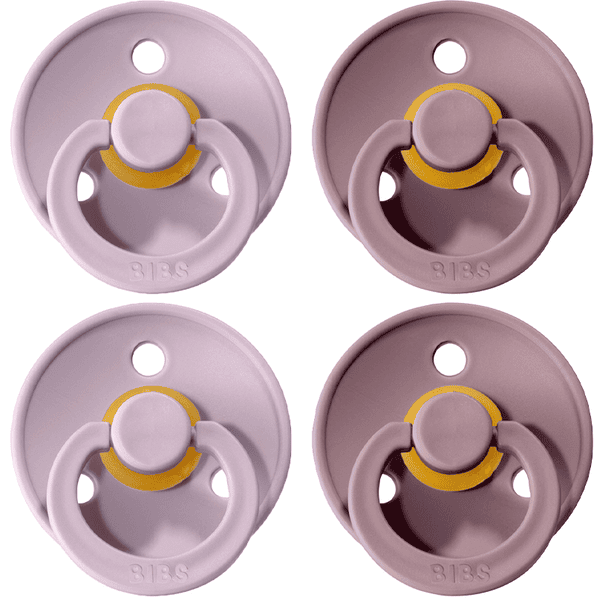 BIBS® Schnuller Colour Dusky lilac / Heather 0-6 Monate, 4 Stk.