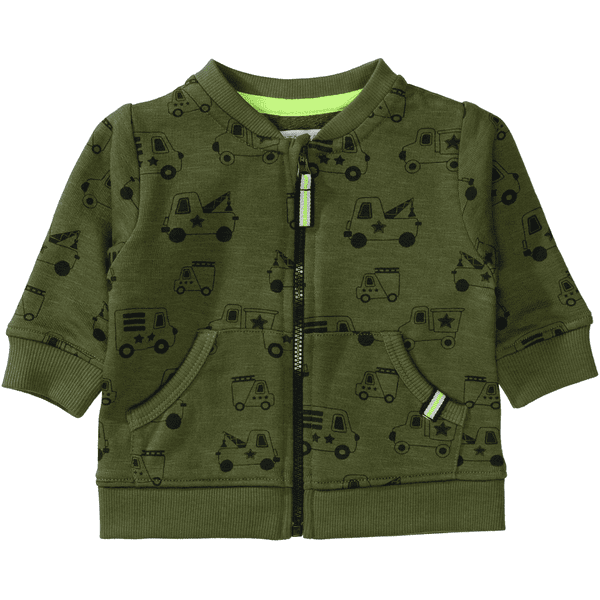 STACCATO Boys Jacke soft olive gemustert