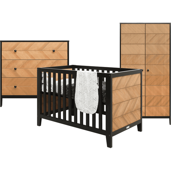 Bopita Babyzimmer Job 3-teilig 60 x 120 cm vintage honey