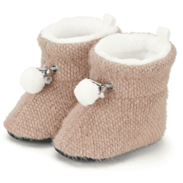 Sterntaler Babyschuh Bommel pink