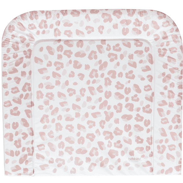 bébé jou® Wickelauflagen Leopard Pink 72x77 cm