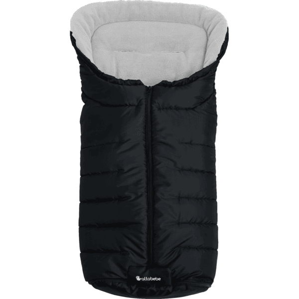 Altabebe Winterfußsack Active Kollektion für Kinderwagen schwarz grau