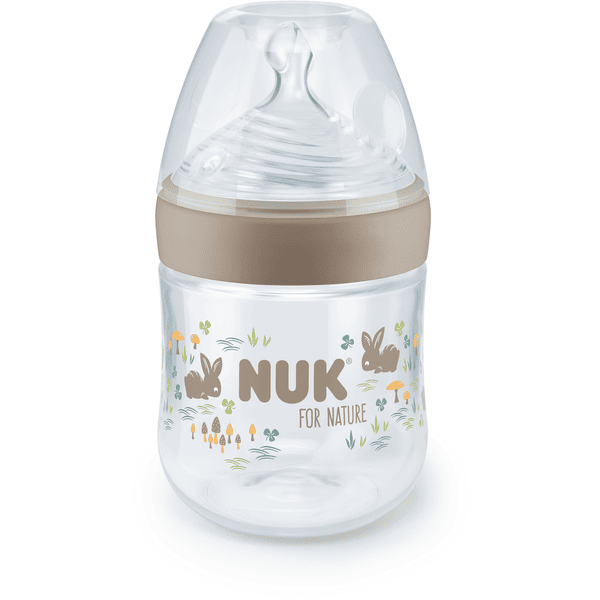 NUK Babyflaske for Nature 150ml, brun
