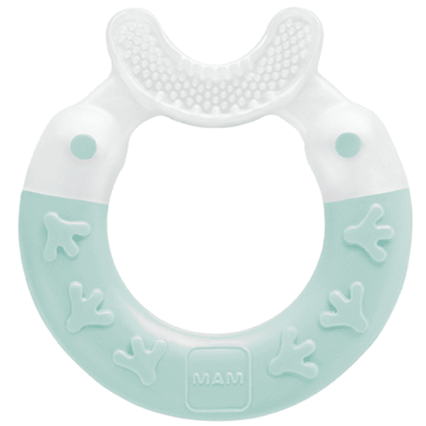 MAM Anillo de dentición Bite &amp; Brush 3+ meses, 1 ud., turquesa