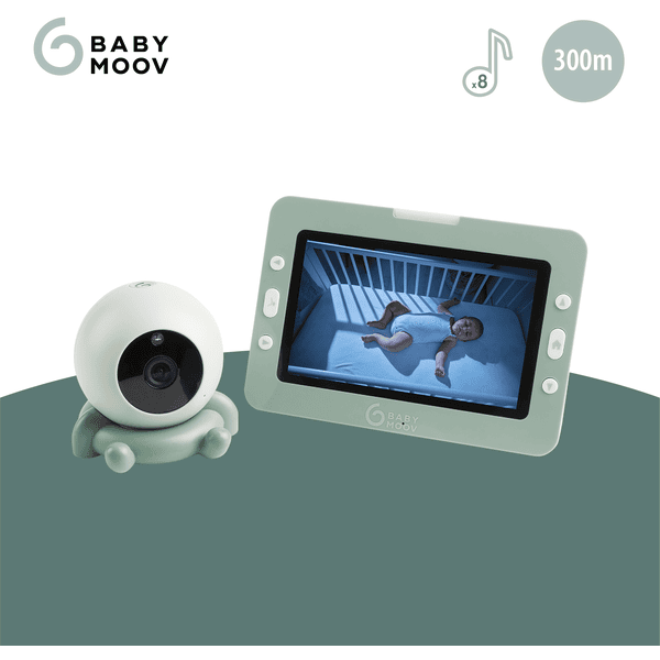 babymoov Baby Monitor con telecamera YOO GO PLUS, verde pastello 