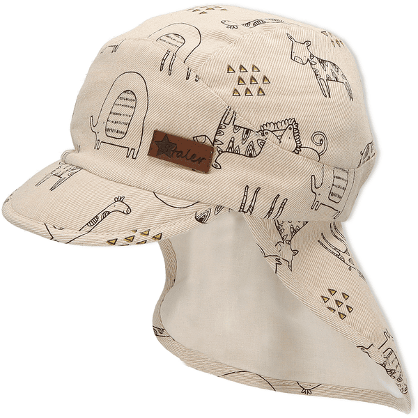 Sterntaler Schirmmütze mit Nackenschutz Safari beige