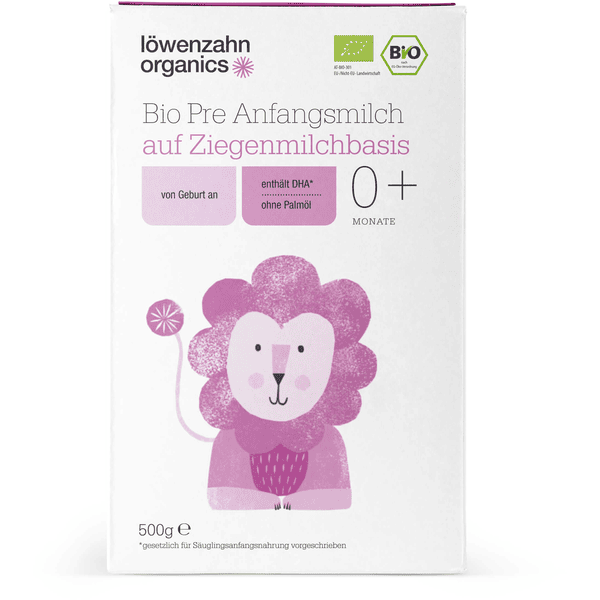 löwenzahn organics Bio Anfangsnahrung Pre auf Ziegenmilchbasis 500 g ab der Geburt