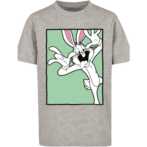 Looney T-Shirt Face Funny Bunny heather Bugs F4NT4STIC grey Tunes