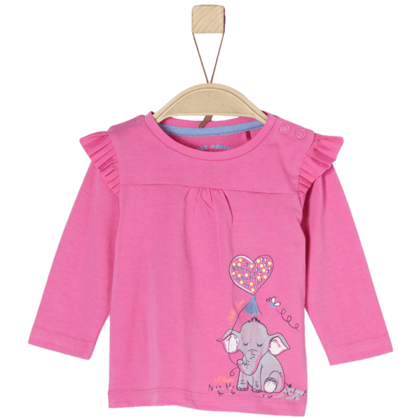 s.Oliver Girls Maglia a manica lunga rosa