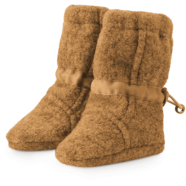 mamalila Booties- Newborn Eco camel