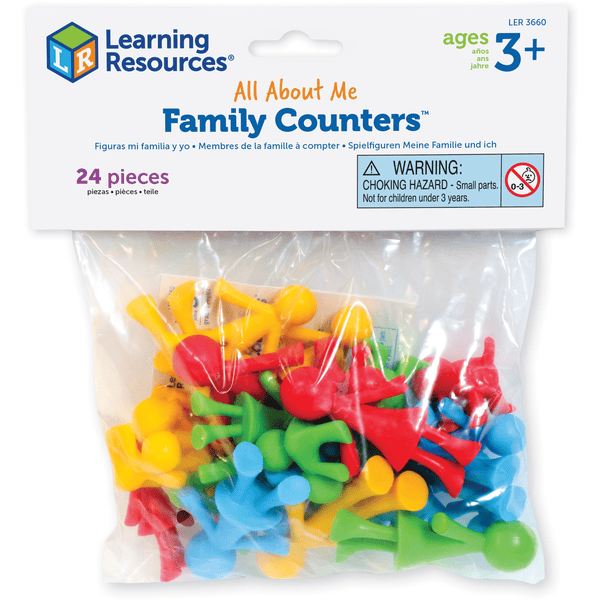 Learning Resources® Todo sobre mí - figuras de juego familia 24 piezas