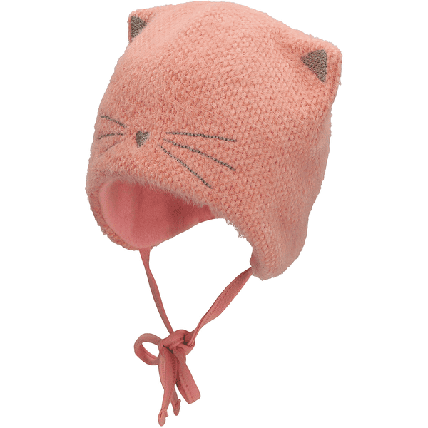 Sterntaler Beanie animal face pink 