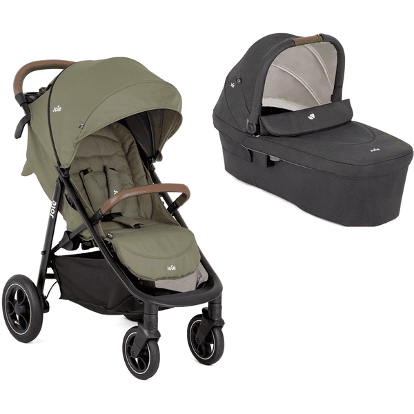 Joie Kinderwagen Set Literax Pro Air Rosemary inklusive Babywanne Ramble XL Shale