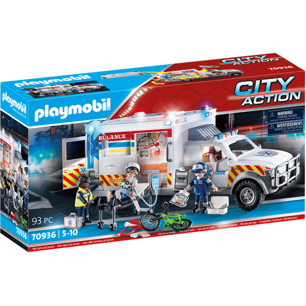PLAYMOBIL  ® Veicolo di soccorso Ambulanza USA