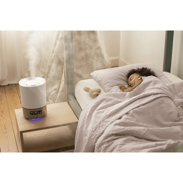 Maxi-Cosi Breathe Luftbefeuchter – Connected Home – Intelligenter,  stilvoller Baby-Luftbefeuchter mit integriertem Öldiffusor und  3,8-Liter-Wassertank, der über eine App gesteuert wird!