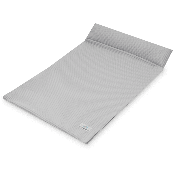 JULIUS ZÖLLNER Housse pour matelas à langer Loop Comfy Softy piqué gaufré Light Grey 85x75 cm