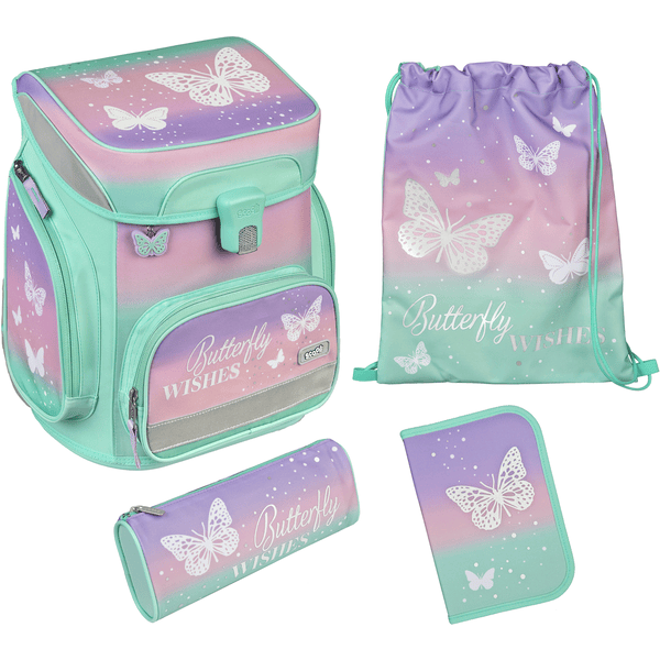 Scooli EasyFit Schulranzen - Set Butterfly Wishes