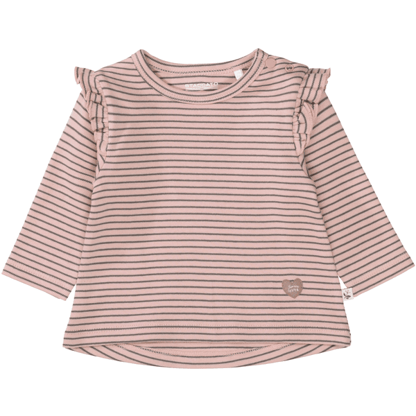 STACCATO Langarmshirt blush gestreift